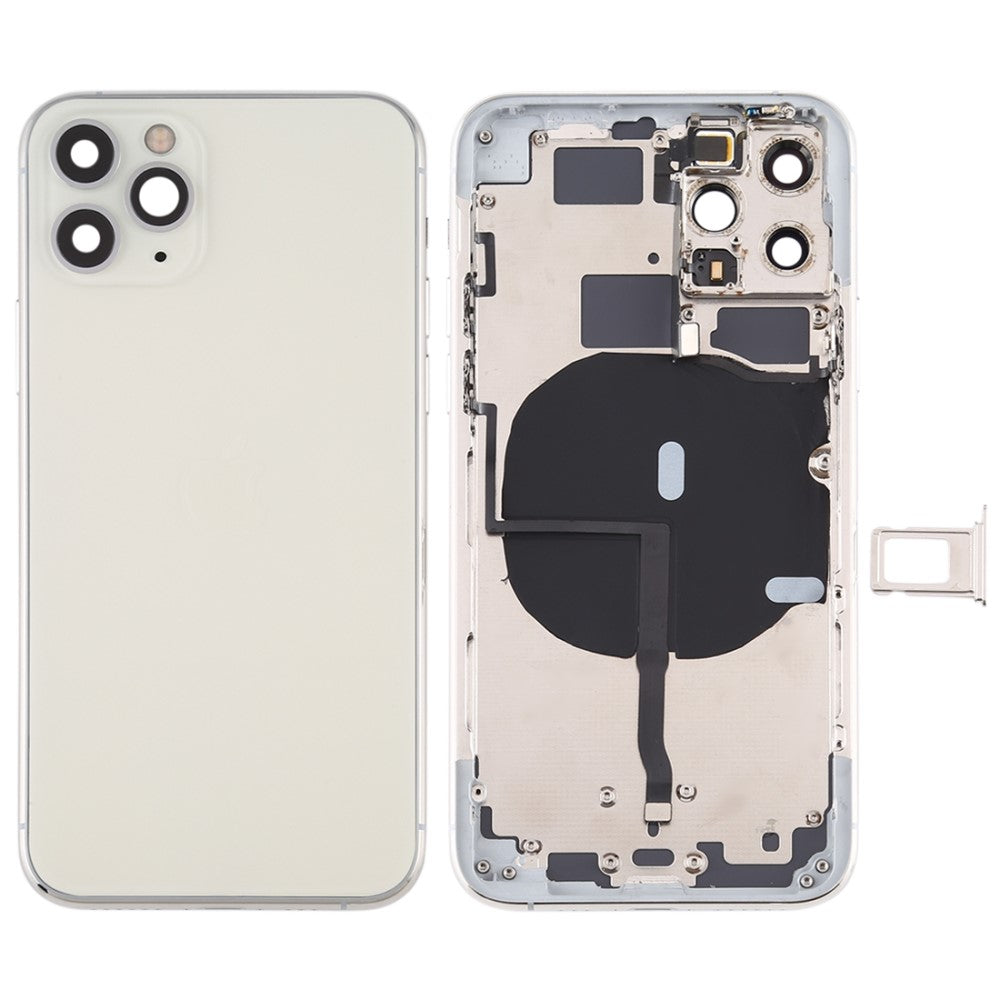 Chassis Cover Battery Cover + Parts Apple iPhone 11 Pro Max Silver