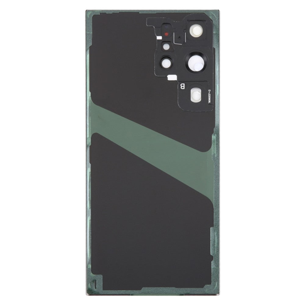 Tapa Bateria Back Cover + Lente Camara Trasera Samsung Galaxy S23 Ultra S918 Negro