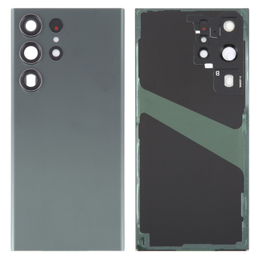 Battery Cover Back Cover + Rear Camera Lens Samsung Galaxy S23 Ultra S918 Green