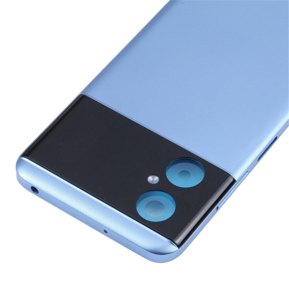 Cache Batterie Cache Arrière Xiaomi Poco M4 5G / Poco M4 5G (Inde) / Redmi Note 11R 5G Bleu
