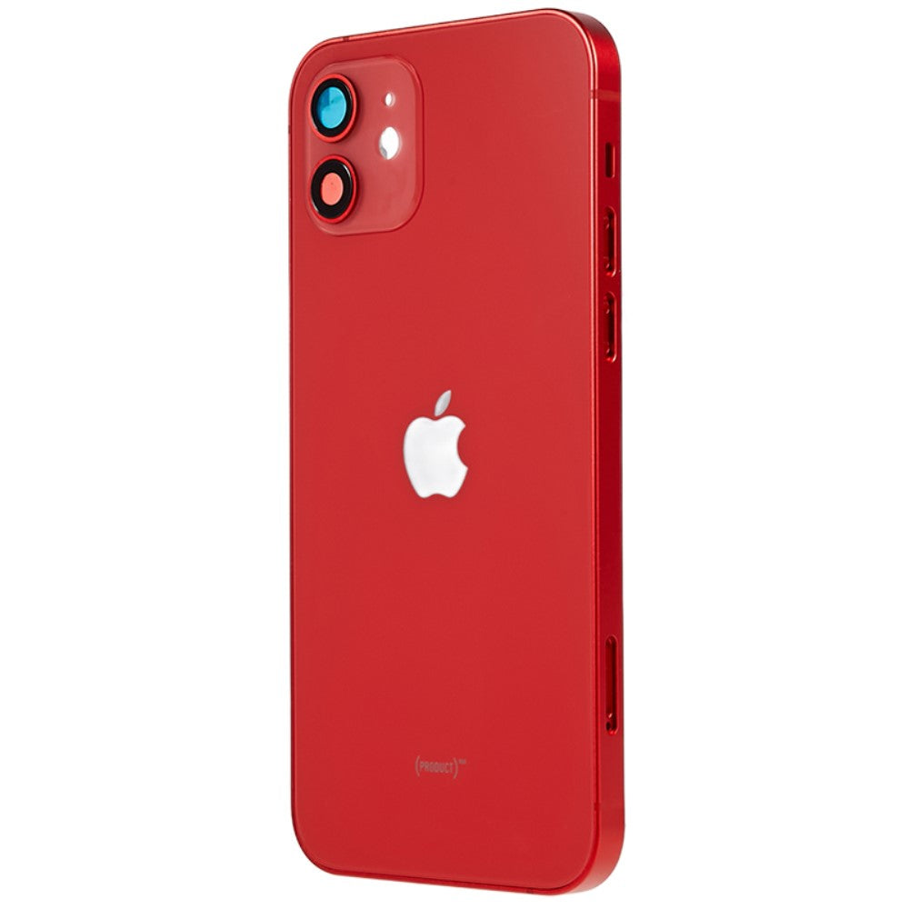 Carcasa Chasis Tapa Bateria iPhone 12 Rojo