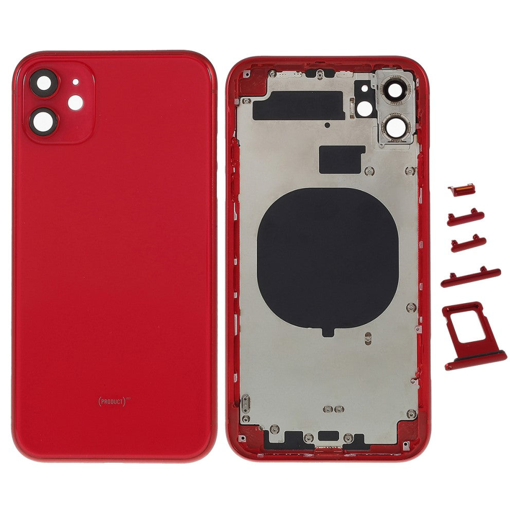 Carcasa Chasis Tapa Bateria (with CE Logo) iPhone 11 Rojo