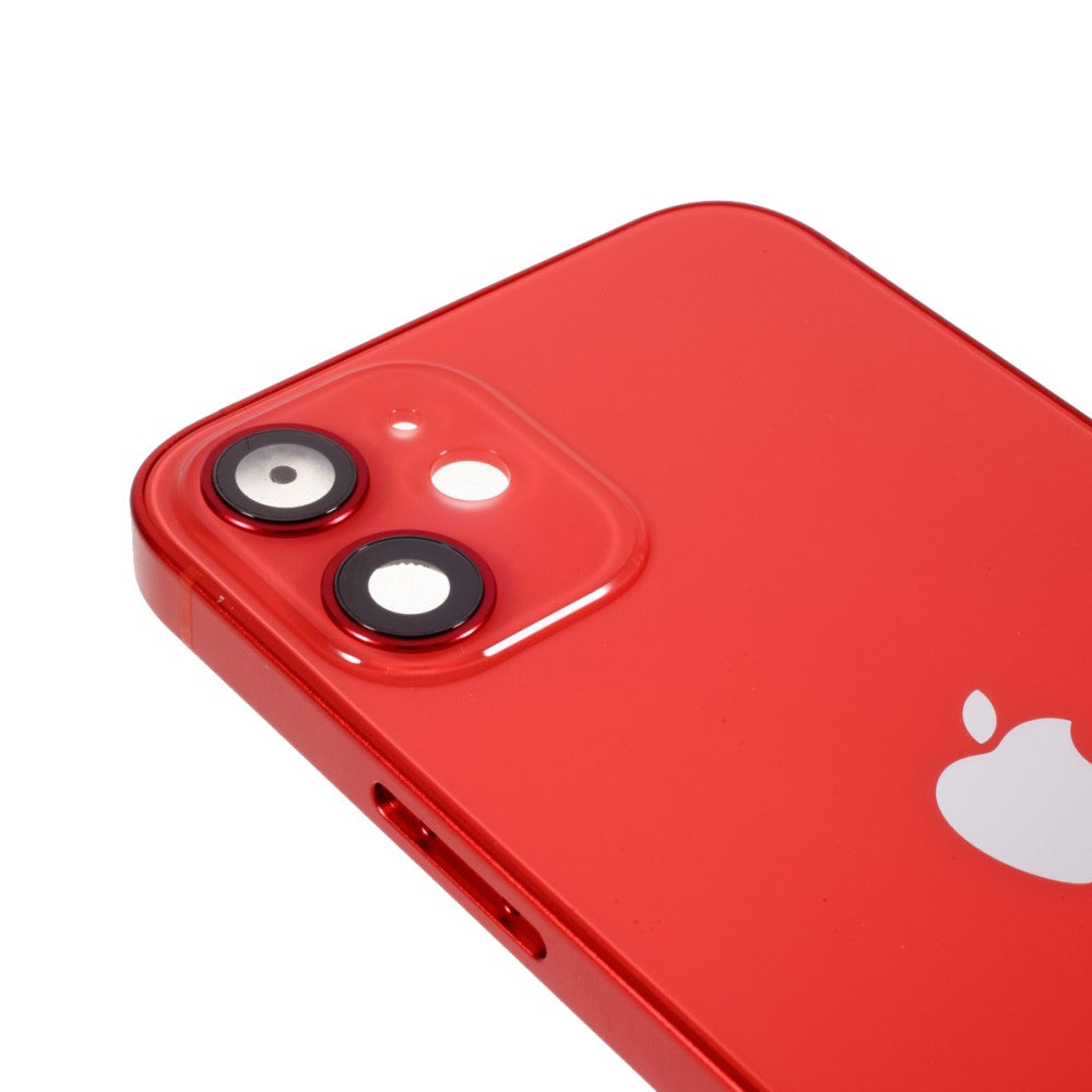 Carcasa Chasis Tapa Bateria (with CE Logo) iPhone 12 Mini Rojo