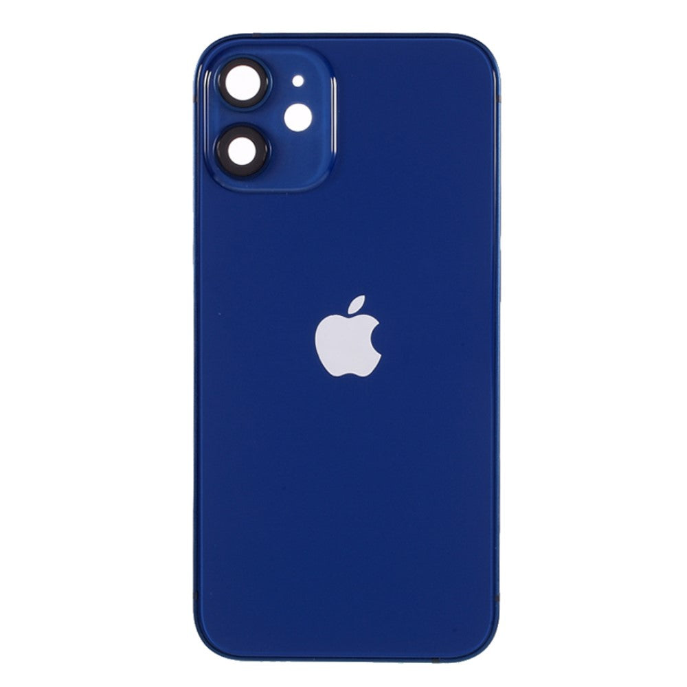 Cache batterie du boîtier de châssis (avec logo CE) iPhone 12 Mini Bleu