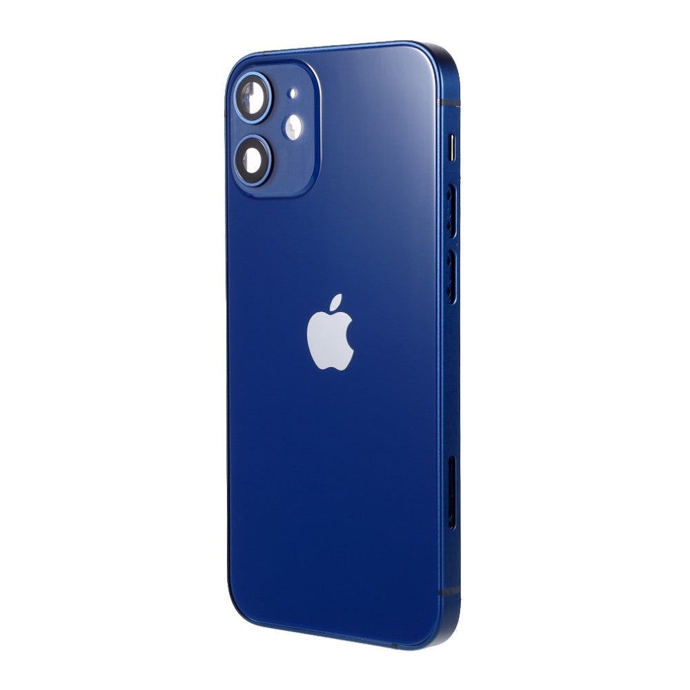 Carcasa Chasis Tapa Bateria (with CE Logo) iPhone 12 Mini Azul