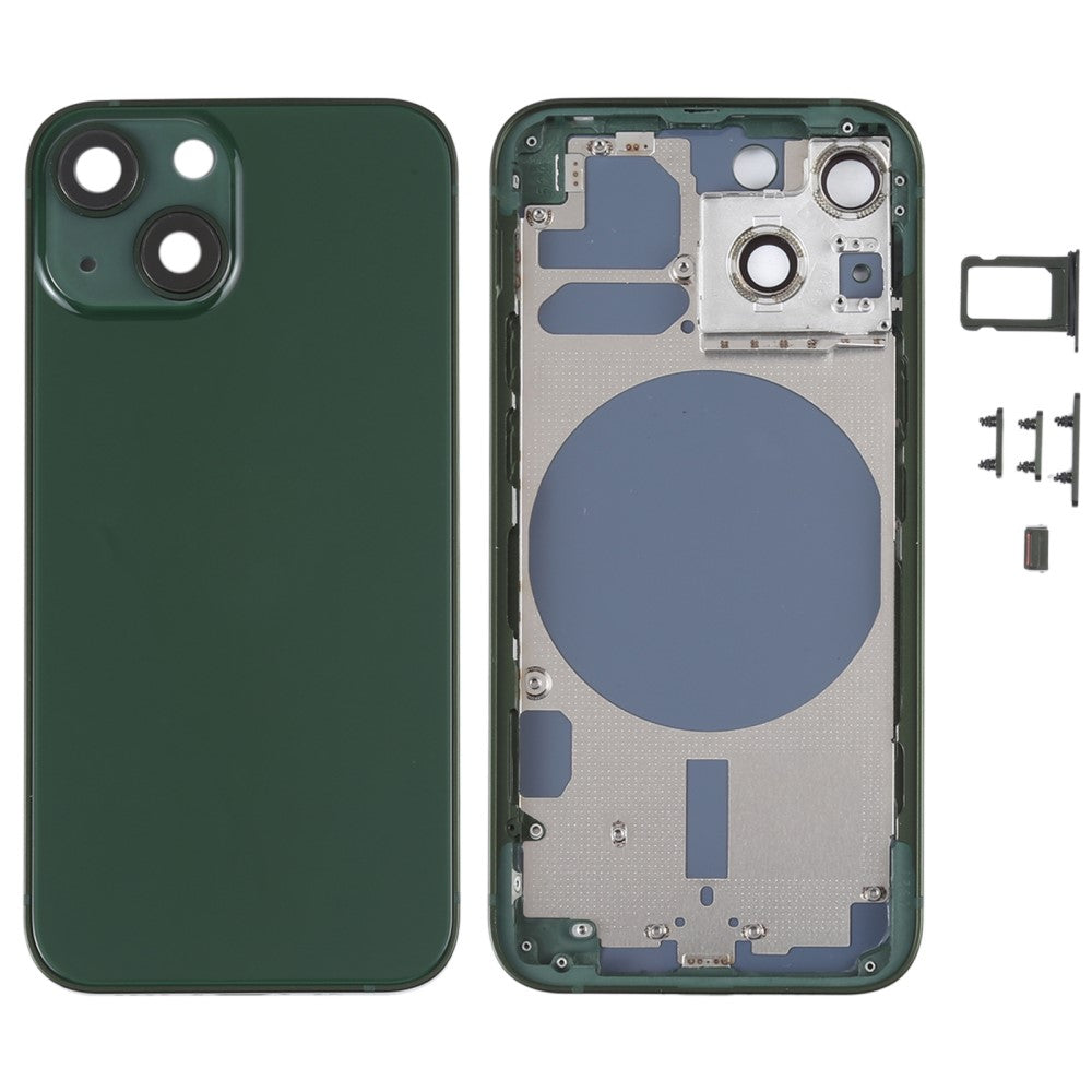 Carcasa Chasis Tapa Bateria iPhone 13 Mini Verde