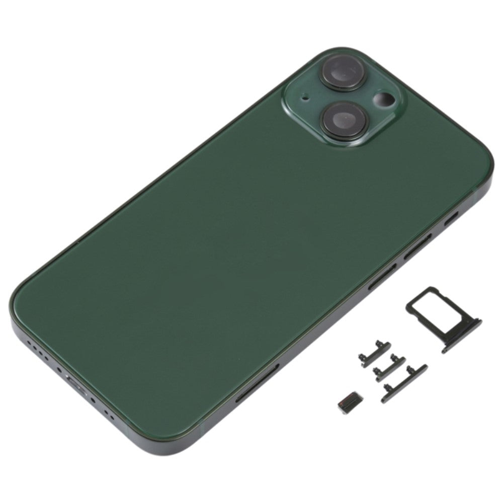 Carcasa Chasis Tapa Bateria iPhone 13 Mini Verde