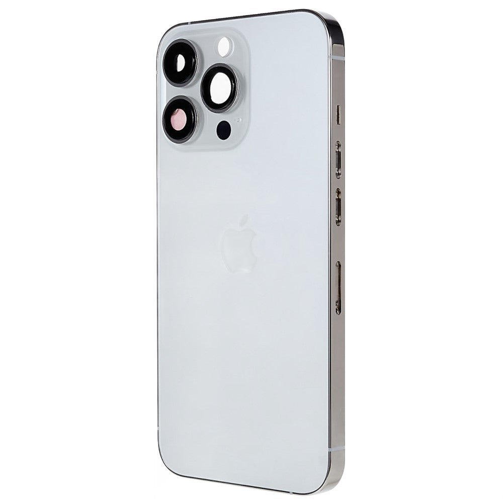 Carcasa Chasis Tapa Bateria iPhone 13 Pro Plata