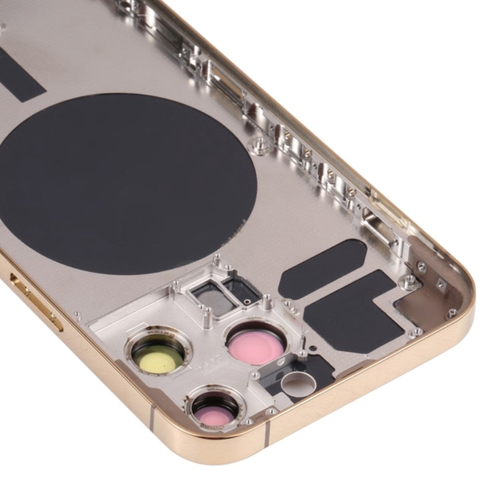 Carcasa Chasis Tapa Bateria iPhone 13 Pro Dorado