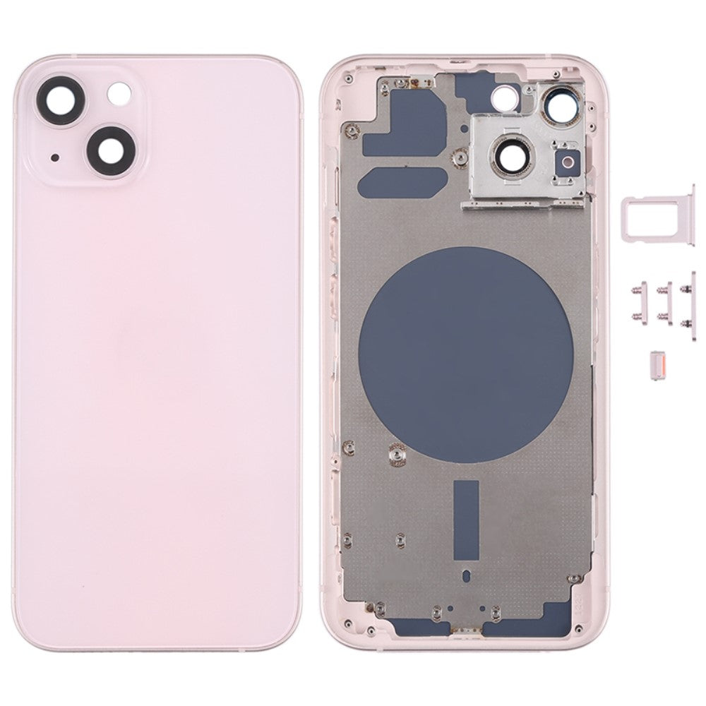 Carcasa Chasis Tapa Bateria iPhone 13 Rosa