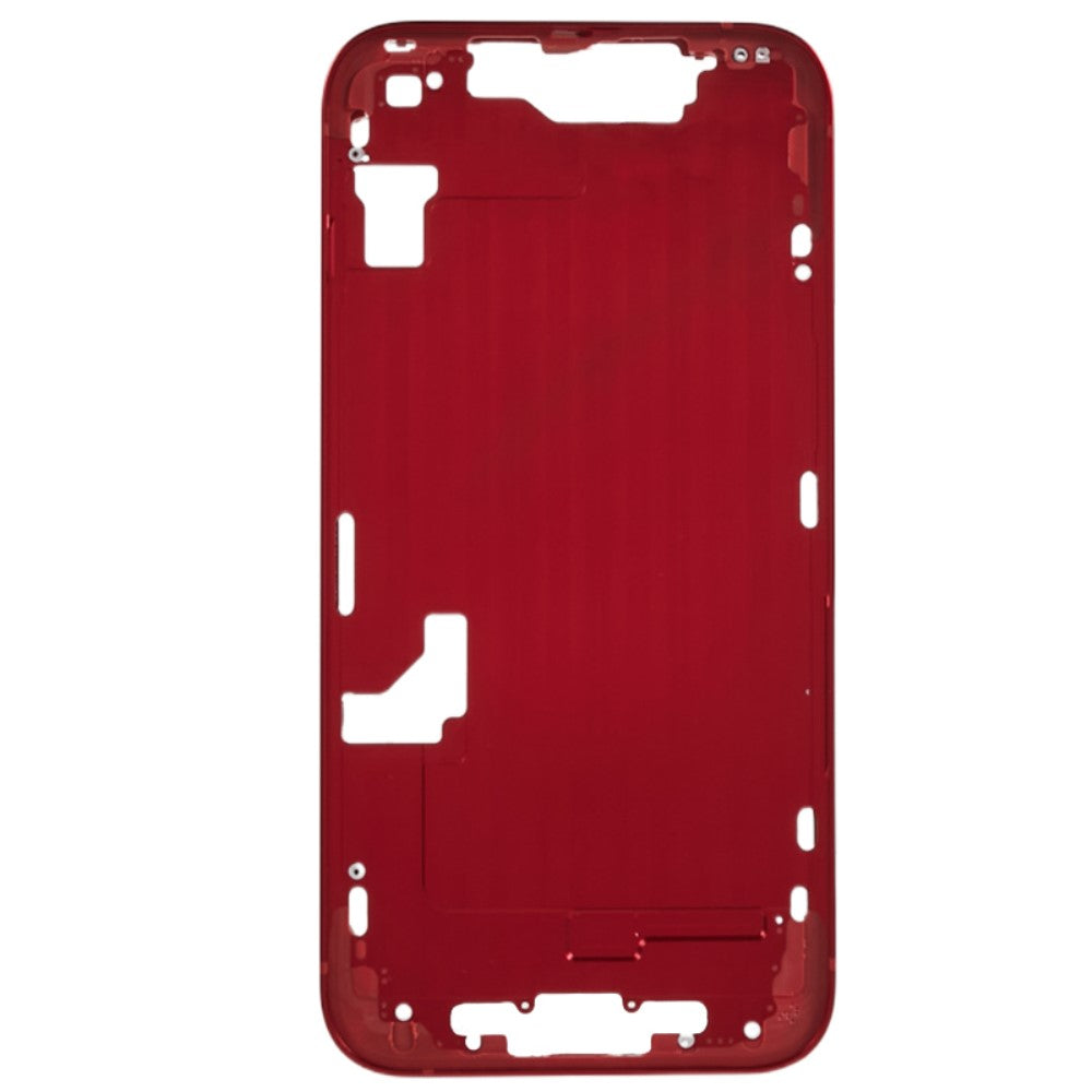 Chasis Marco Intermedio LCD iPhone 14 Rojo