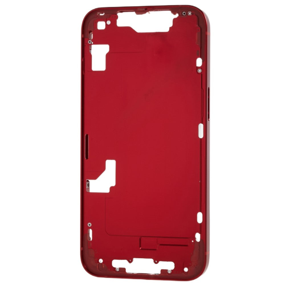 Chasis Marco Intermedio LCD iPhone 14 Rojo