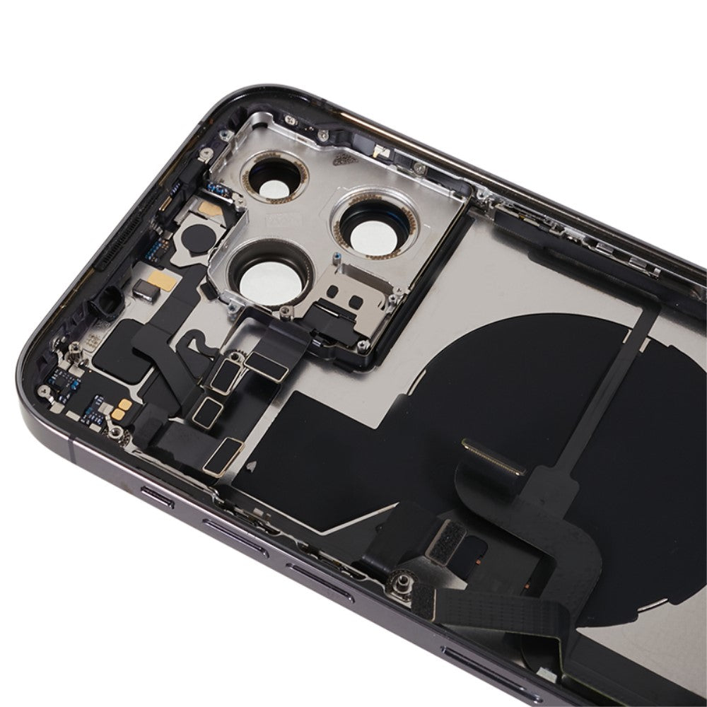 Carcasa Chasis Tapa Bateria + Piezas iPhone 14 Pro Max Morado
