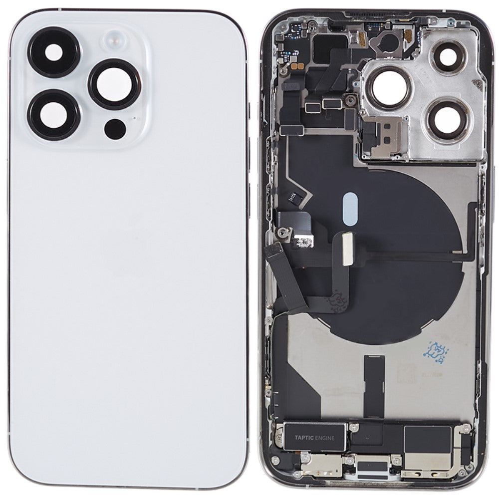 Châssis Boîtier Cache Batterie + Pièces iPhone 14 Pro Blanc