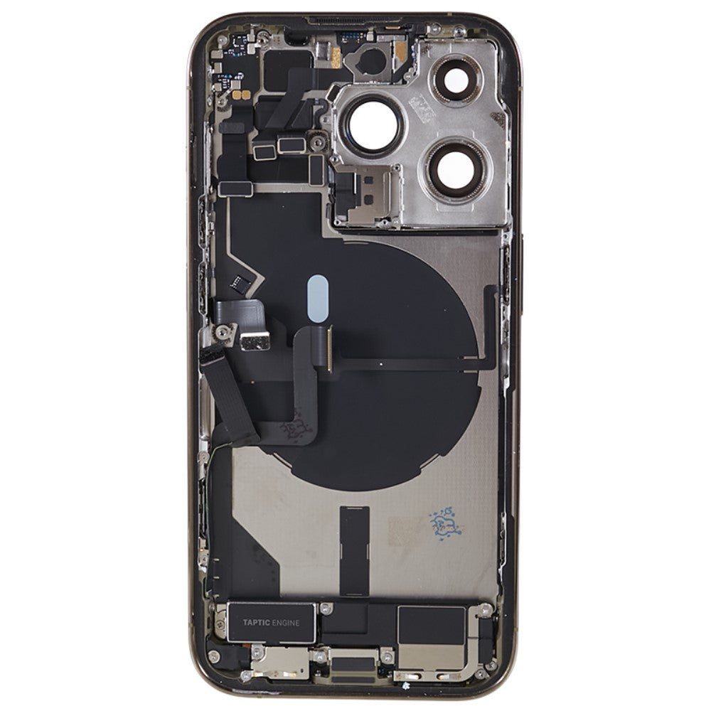 Carcasa Chasis Tapa Bateria + Piezas iPhone 14 Pro Dorado
