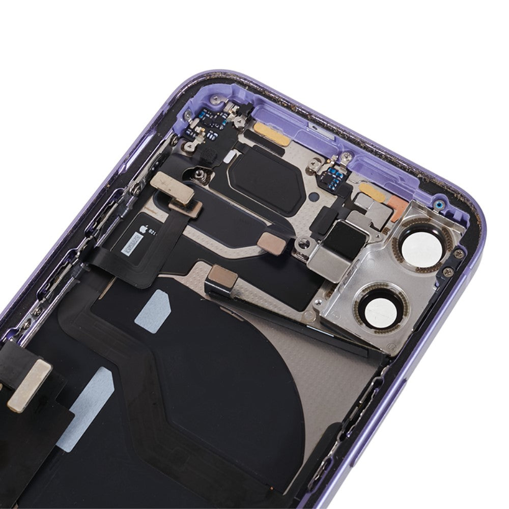 Carcasa Chasis Tapa Bateria + Piezas iPhone 12 Mini Morado