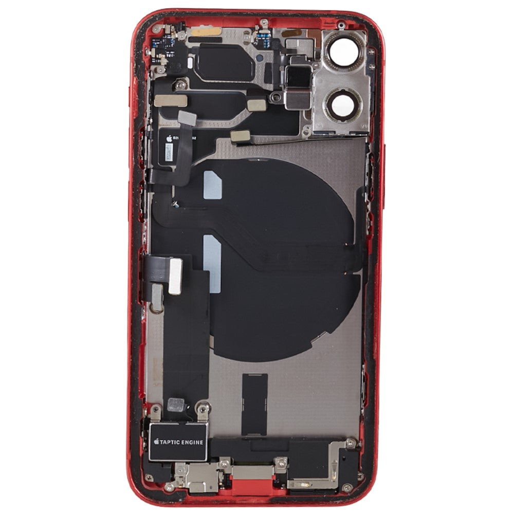 Châssis Boitier Cache Batterie + Pièces iPhone 12 Mini Rouge