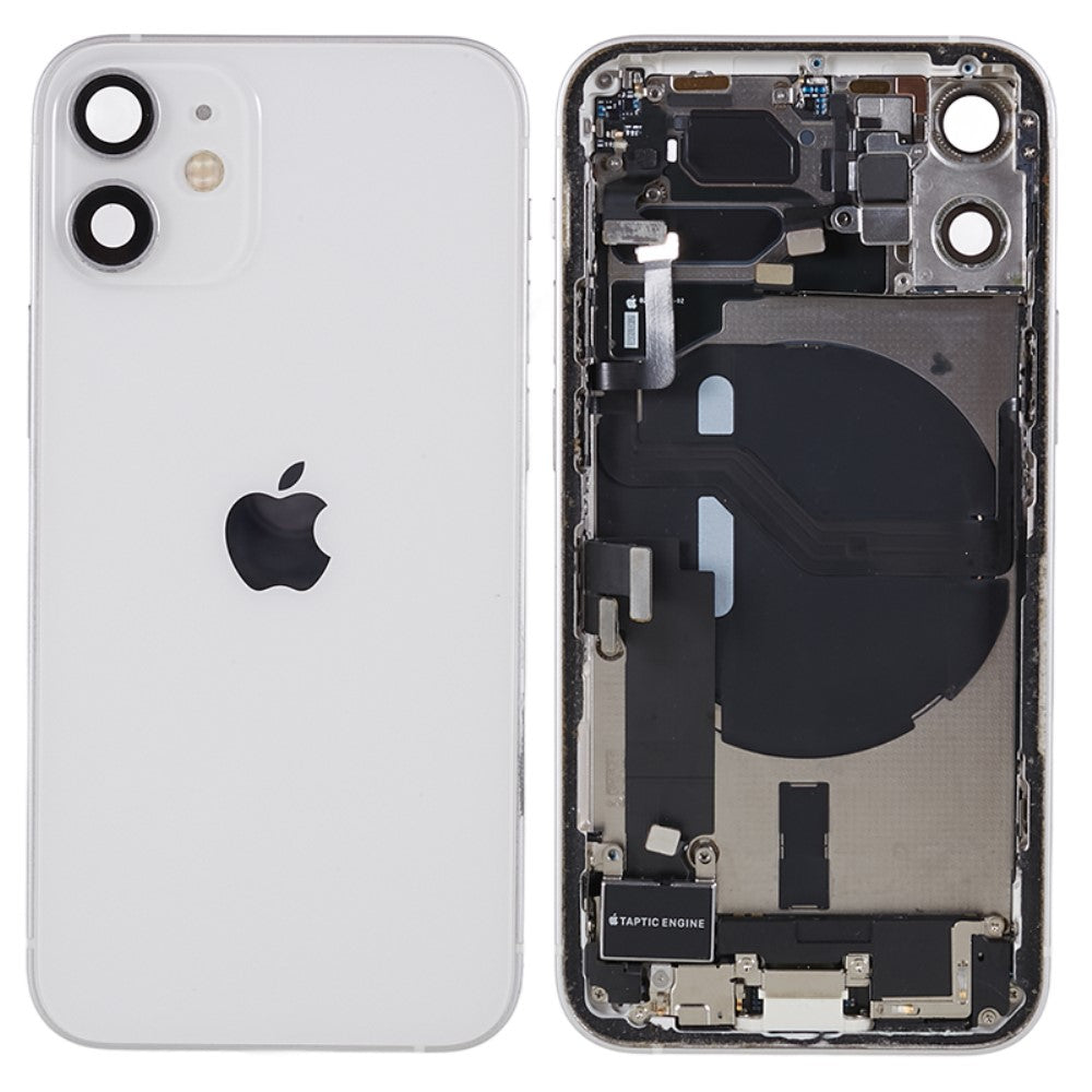 Chassis Housing Battery Cover + Parts iPhone 12 Mini White
