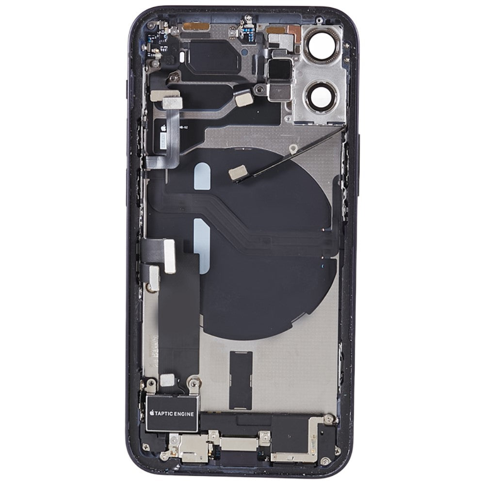 Carcasa Chasis Tapa Bateria + Piezas iPhone 12 Mini Negro