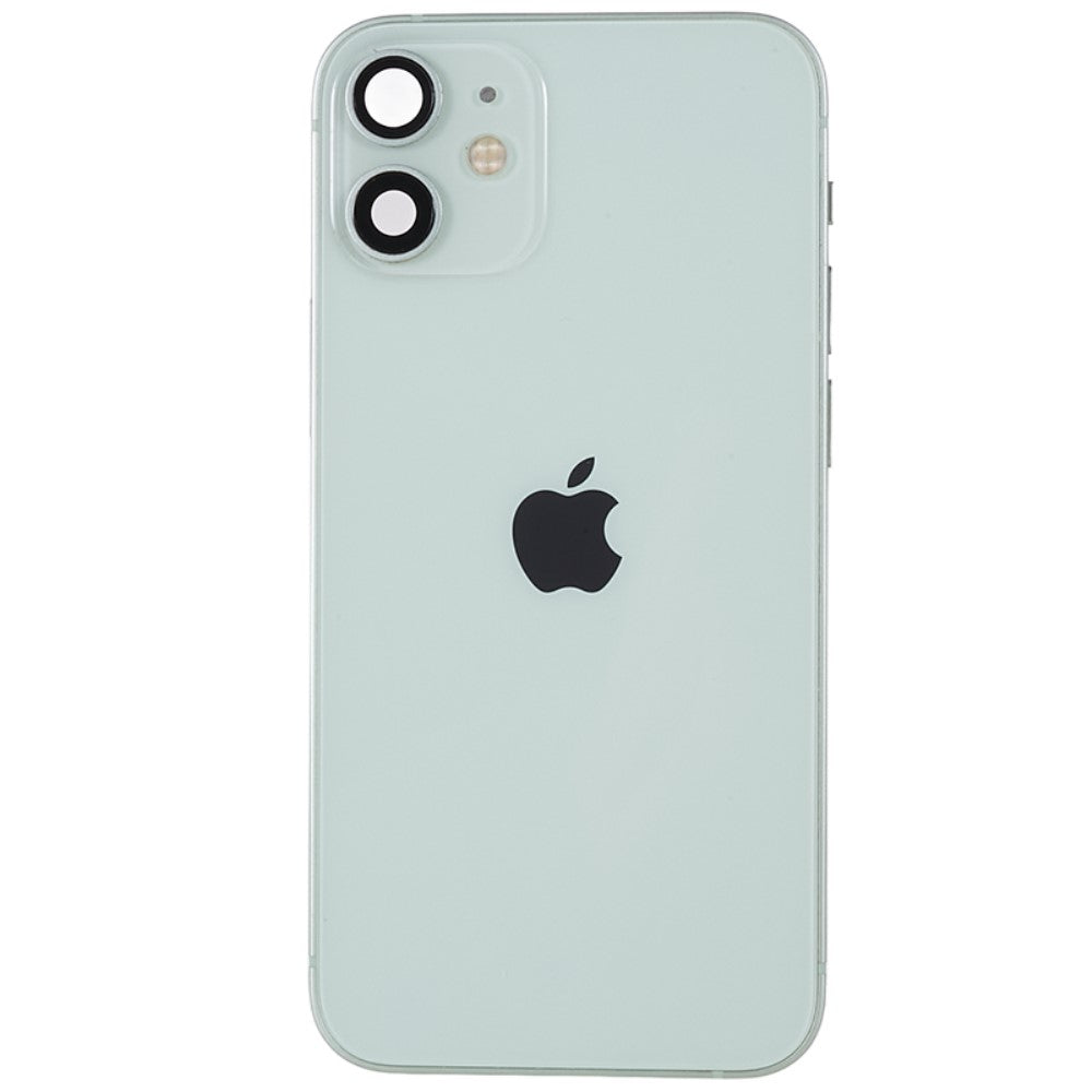 Carcasa Chasis Tapa Bateria + Piezas iPhone 12 Mini Verde