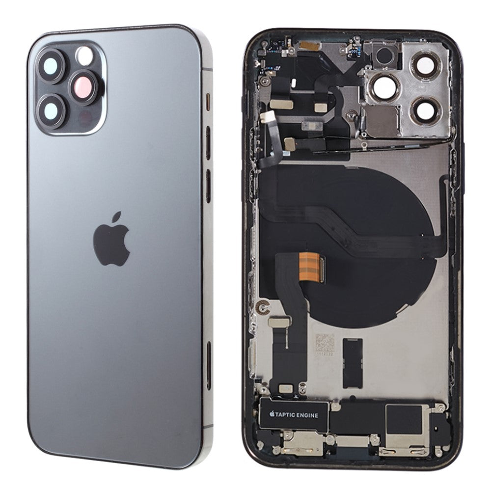 Châssis Boitier Cache Batterie + Pièces iPhone 12 Pro Noir