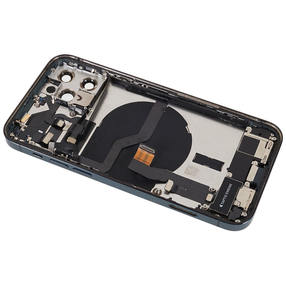 Carcasa Chasis Tapa Bateria + Piezas iPhone 12 Pro Negro