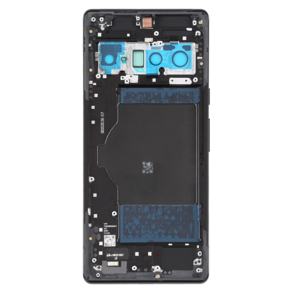 Tapa Bateria Back Cover + Lente Camara Trasera Google Pixel 6 Pro 5G Negro