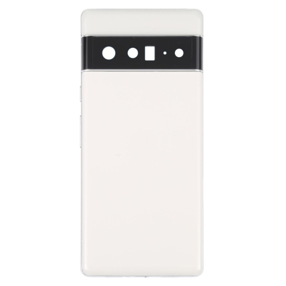 Cache Batterie Cache Arrière + Objectif Caméra Arrière Google Pixel 6 Pro 5G Blanc