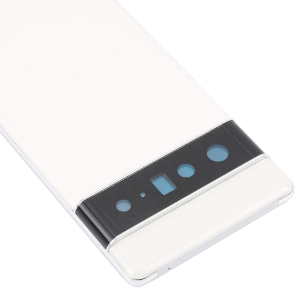 Tapa Bateria Back Cover + Lente Camara Trasera Google Pixel 6 Pro 5G Blanco