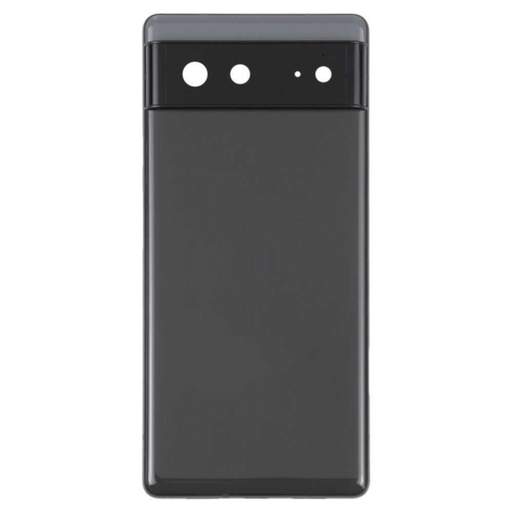 Tapa Bateria Back Cover + Lente Camara Trasera Google Pixel 6 Negro