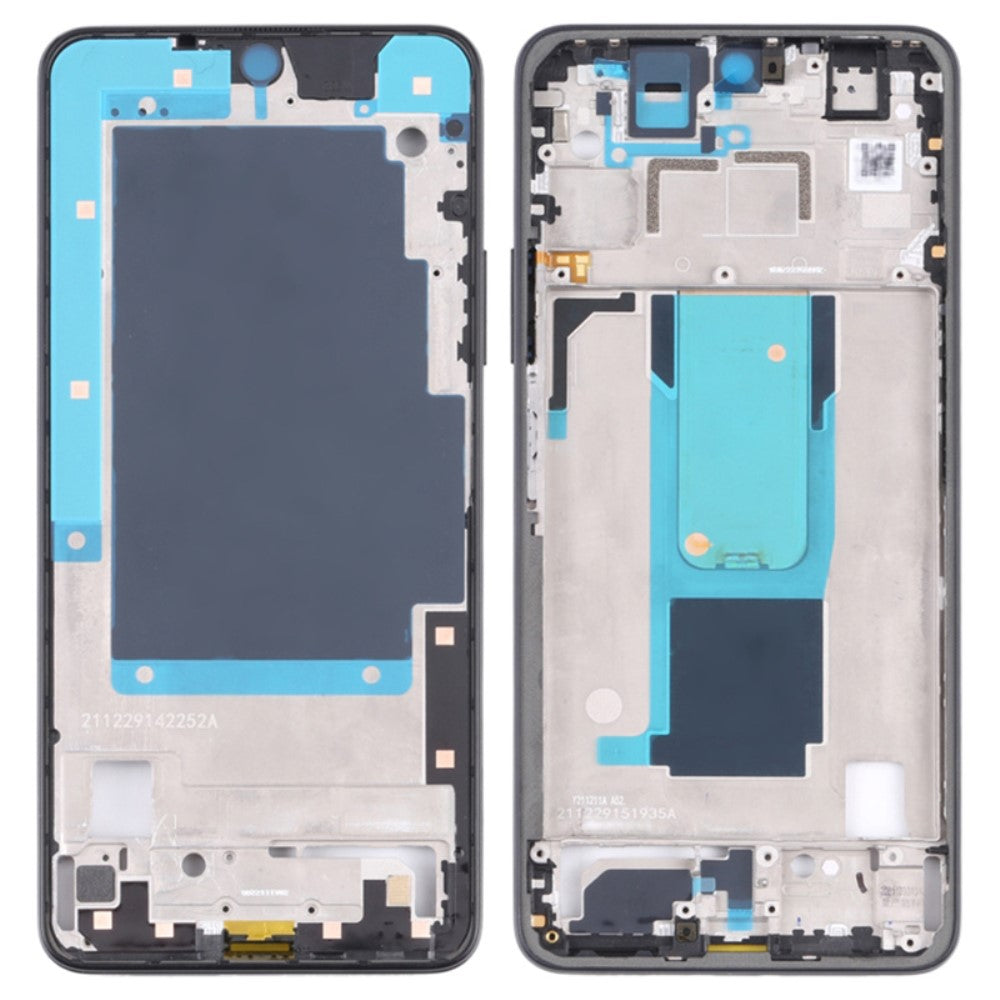 Chasis Marco Intermedio LCD Xiaomi Redmi Note 11 Pro 5G (China) (MediaTek) / Note 11 Pro+ 5G / 11i 5G / HyperCharge 5G Negro