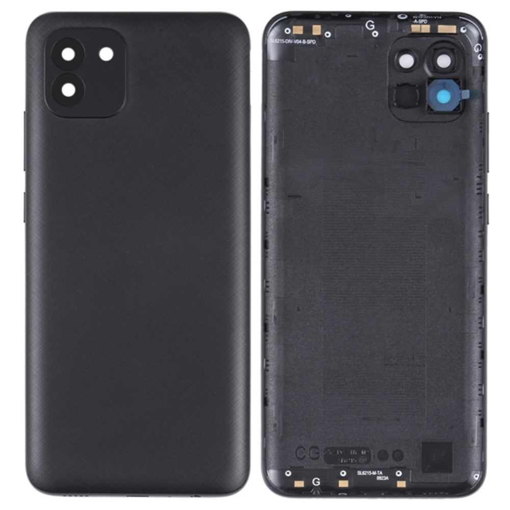 Cache batterie Cache arrière Samsung Galaxy A03 A035 Noir