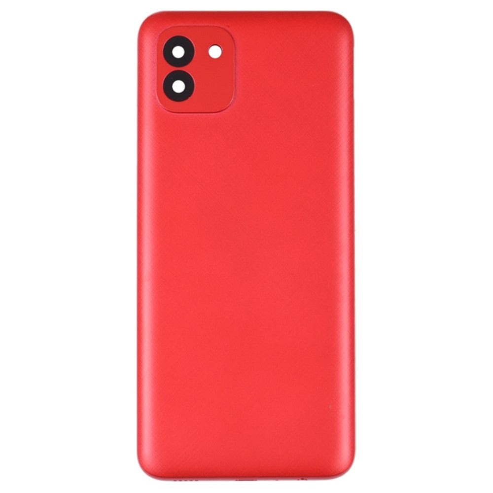 Cache batterie Cache arrière Samsung Galaxy A03 A035 Rouge