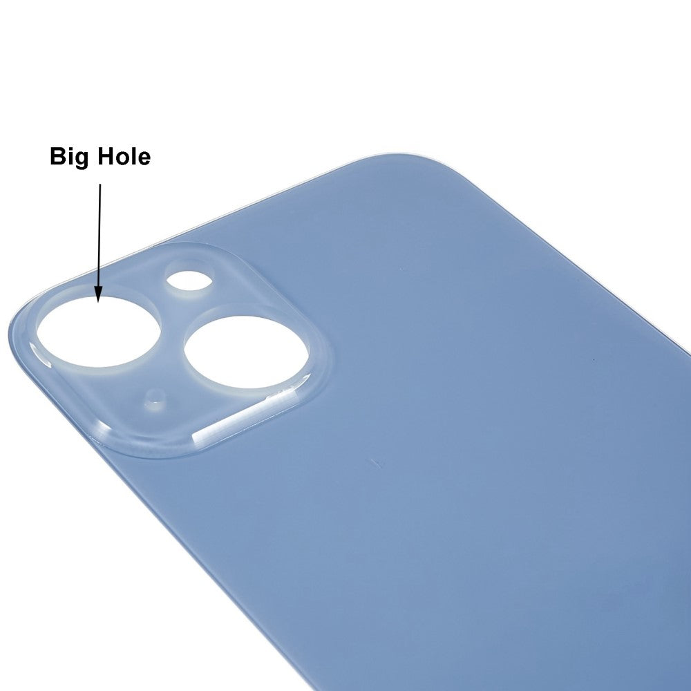 Cache Batterie Cache Arrière (Trou Large) iPhone 14 Bleu