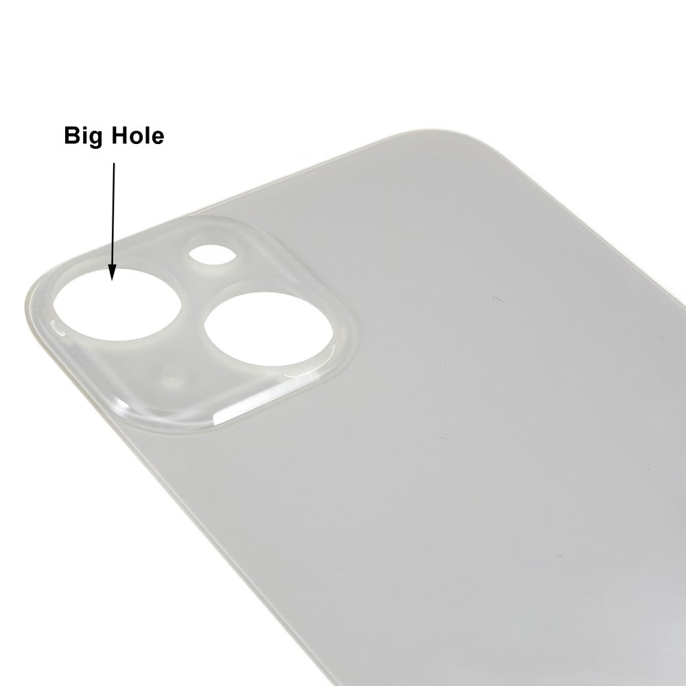 Cache Batterie Cache Arrière (Trou Large) iPhone 14 Blanc
