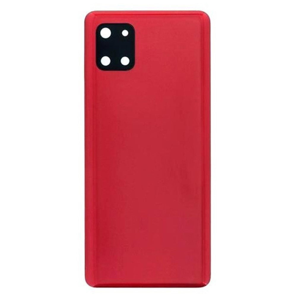 Tapa Bateria Back Cover + Lente Camara Trasera Samsung Galaxy Note10 Lite 4G N770 Rojo