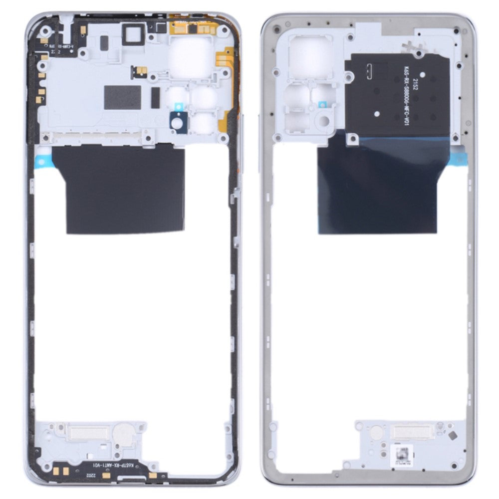 Châssis Cadre de Couverture Arrière Xiaomi Redmi Note 11 Pro 4G (MediaTek) 2201116TG 2201116TI Argent
