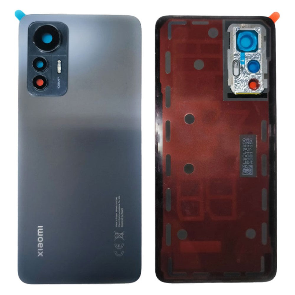 Cache Batterie Cache Arrière + Objectif Caméra Arrière Xiaomi 12 Lite 5G Noir