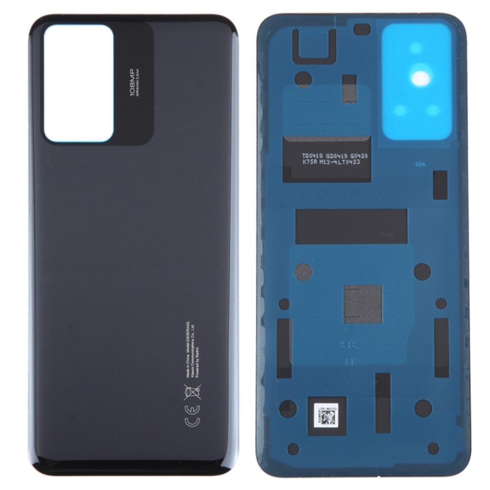 Cache batterie Cache arrière Xiaomi Redmi Note 12S 4G Noir