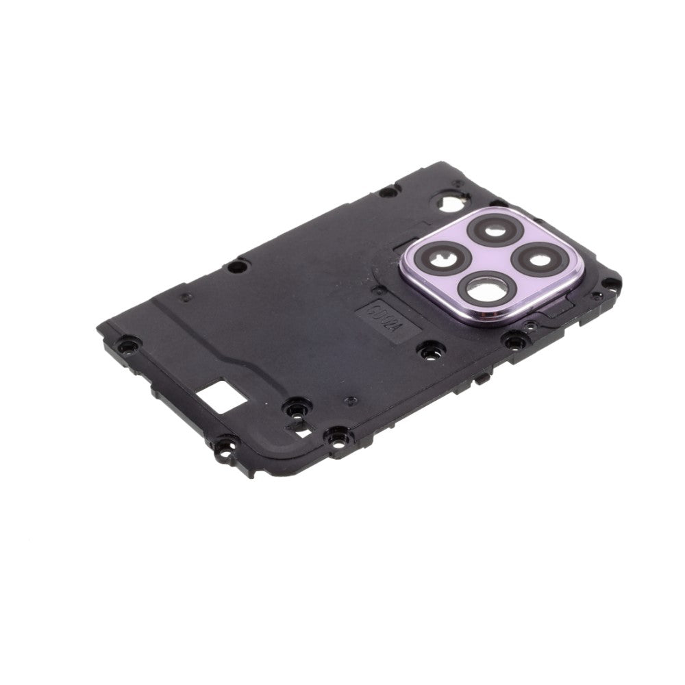 Châssis de protection de plaque + cache d'objectif Huawei P40 Lite 4G Violet