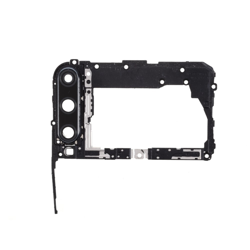 Protecteur de plaque de châssis + cache d'objectif Huawei P40 Lite E noir