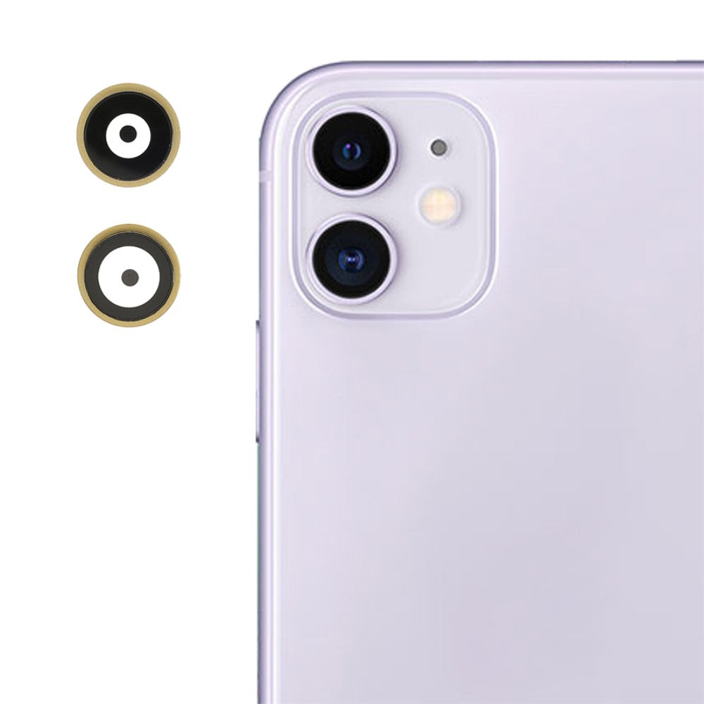 Cache de l'objectif de la caméra arrière (verre uniquement) Apple iPhone 11 Jaune