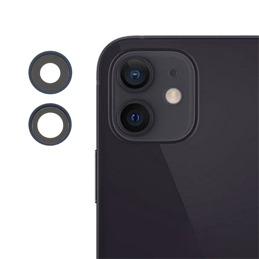 Cache d'objectif de caméra arrière (verre uniquement) Apple iPhone 12 / 12 Mini Bleu
