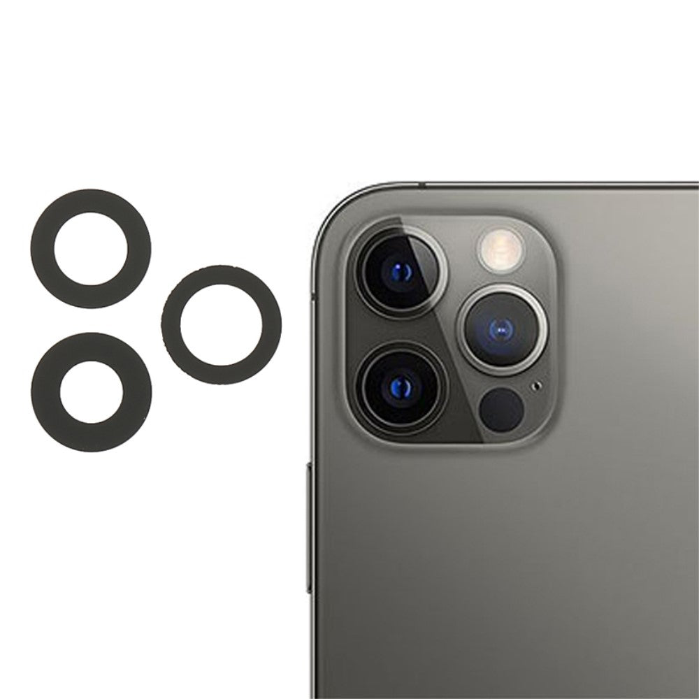 Couvercle d'objectif de caméra arrière (verre uniquement) (3 unités) Apple iPhone 12 Pro Max