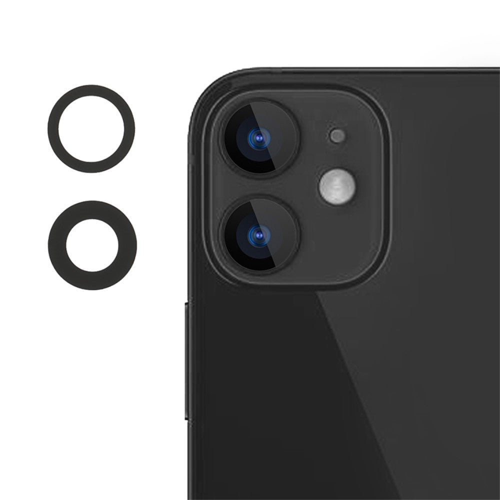 Couvercle d'objectif de caméra arrière (verre uniquement) (2 unités) Apple iPhone 12 / 12 Mini