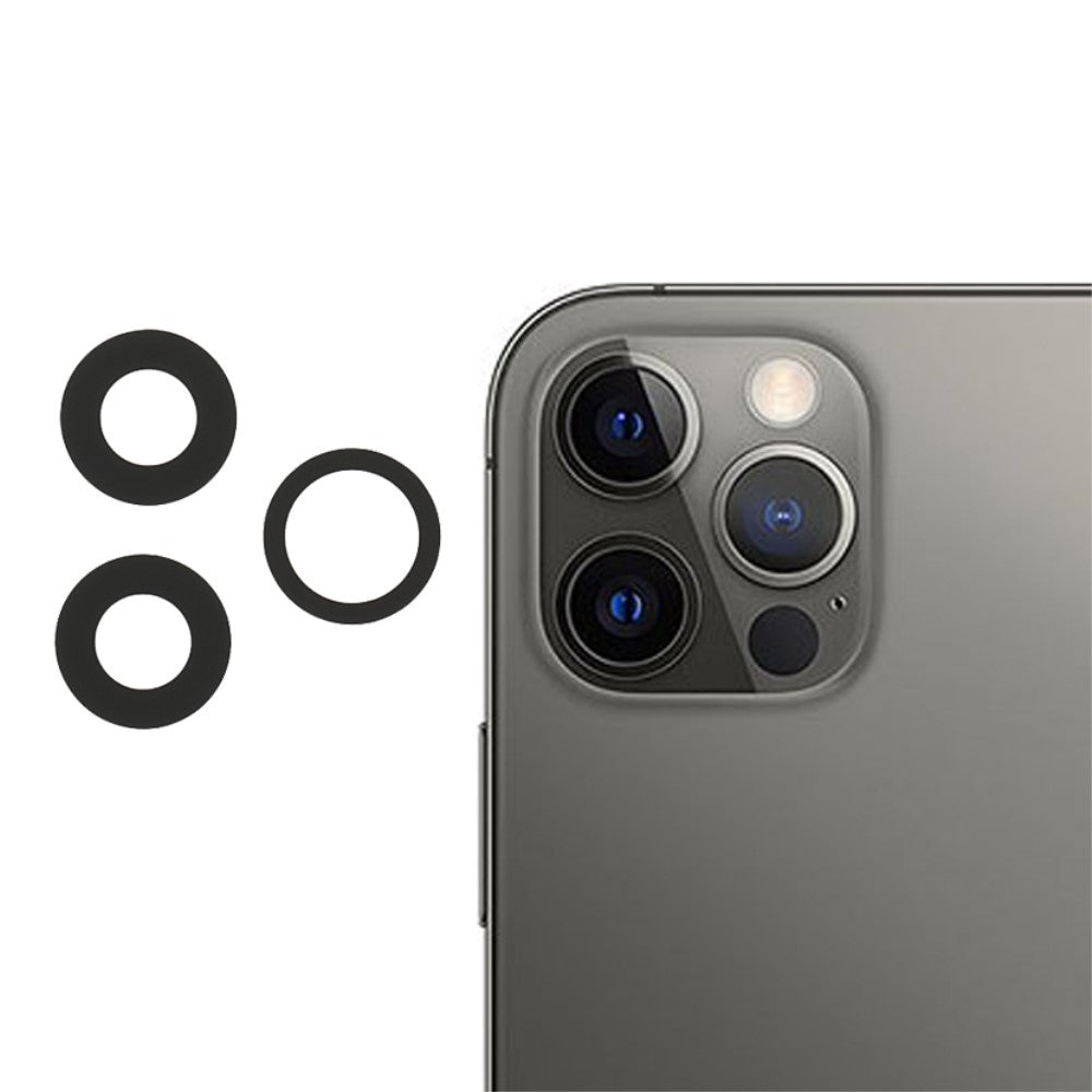Couvercle d'objectif de caméra arrière (verre uniquement) (3 unités) Apple iPhone 12 Pro