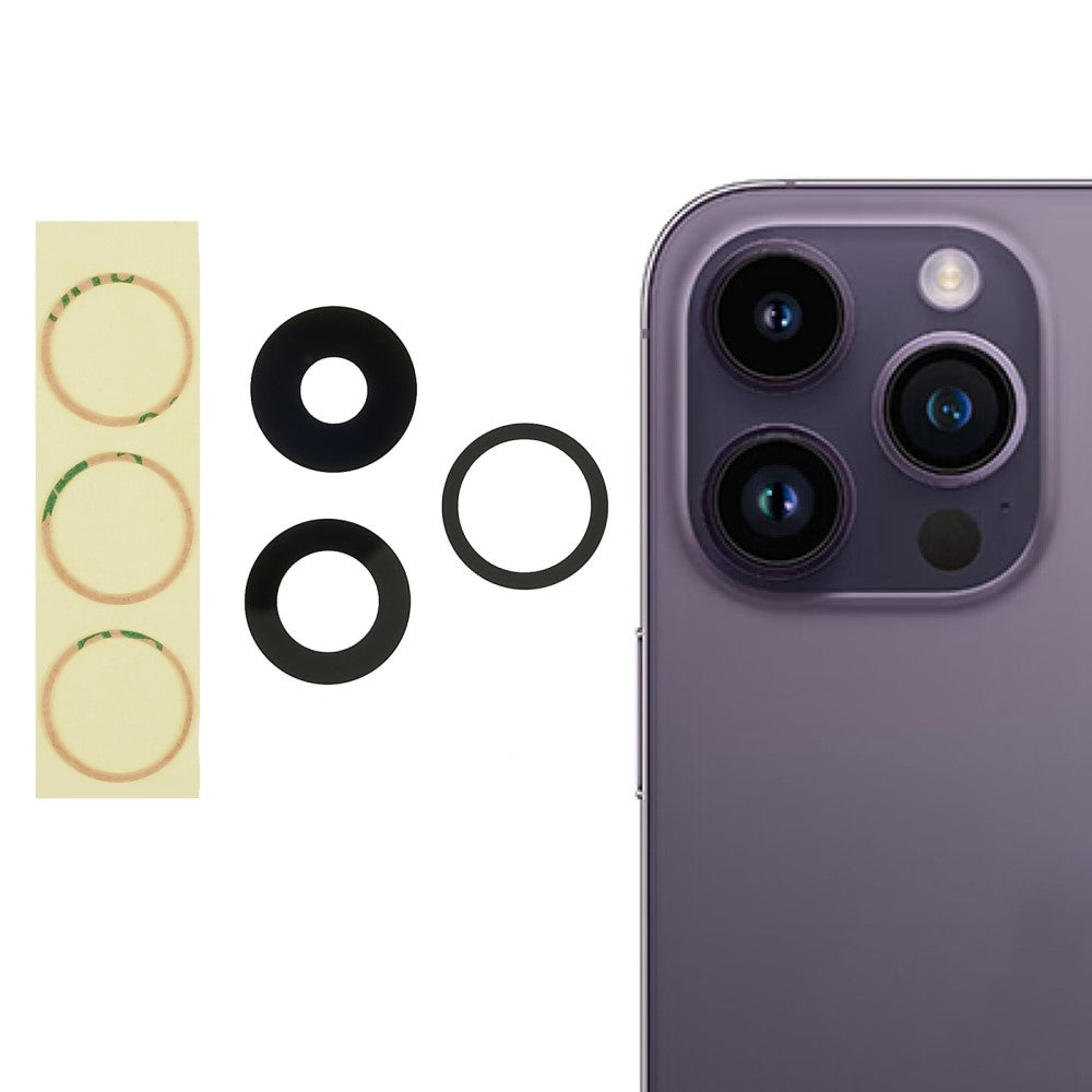 Couvercle d'objectif de caméra arrière Apple iPhone 14 Pro / 14 Pro Max