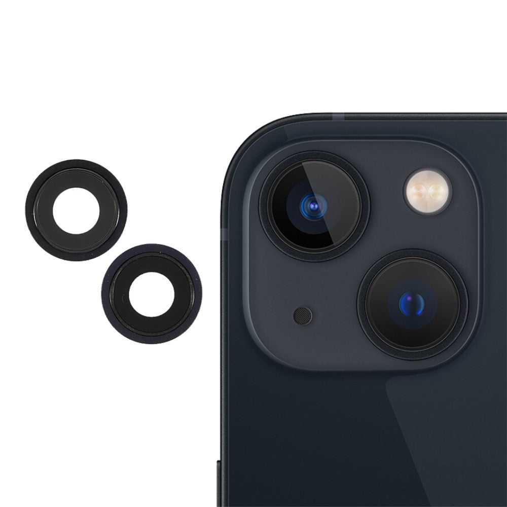 Cache objectif de caméra arrière iPhone 13 / 13 Mini Noir