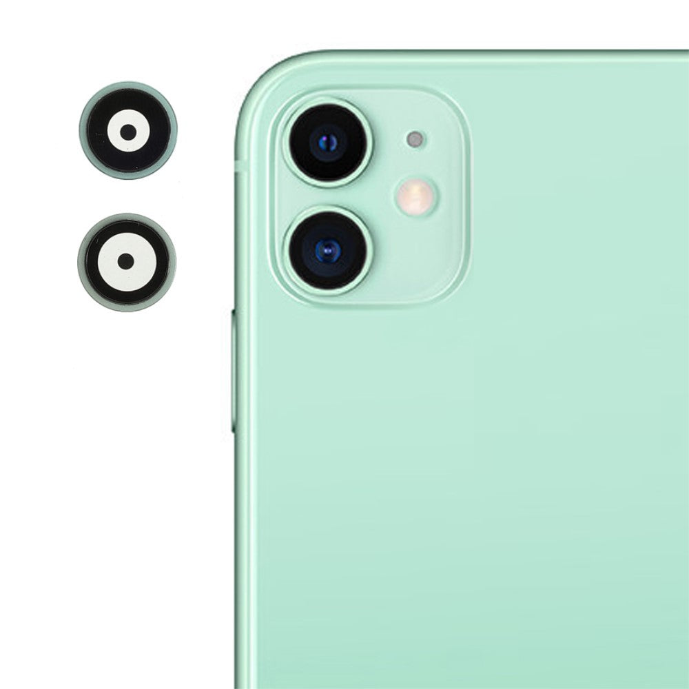 Cache objectif de caméra arrière iPhone 11 vert