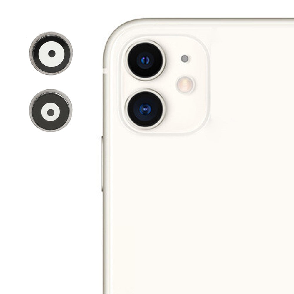 Cache objectif de caméra arrière iPhone 11 blanc
